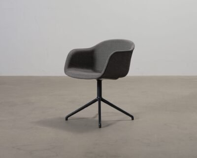 Muuto Fiber Conference Swivel nojatuoli harmaa