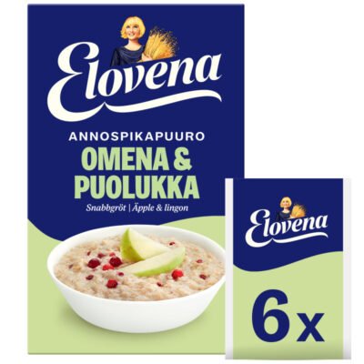 Elovena 240g apple-lingonberry instant oatmeal