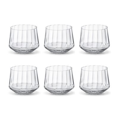 Georg Jensen Bernadotte juomalasi matala 25 cl, 6-pakkaus Kristalli