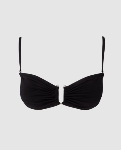 Bandeau Bikini Yläosa Musta