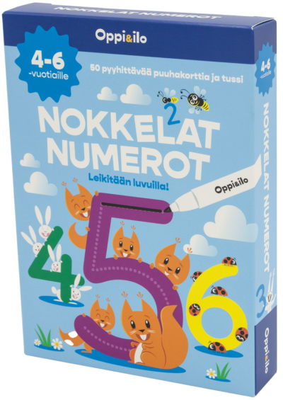 Oppi&ilo - WITTY NUMBERS - chore cards 4–6 y