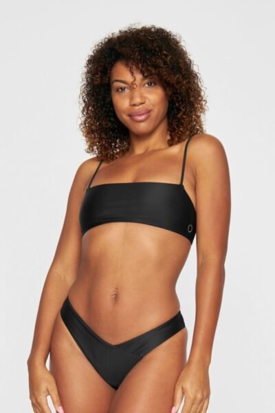 Sanur Bandeau Bikini Top Nero