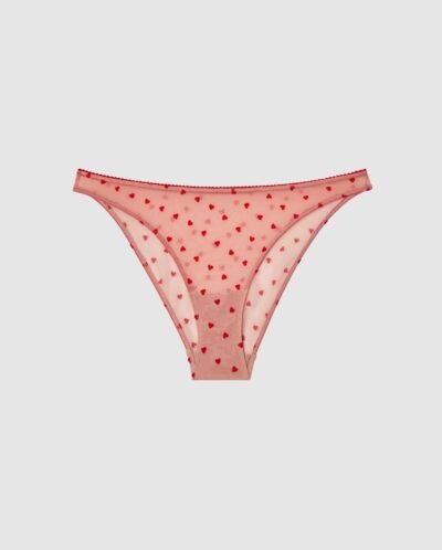 Mesh Bikini Alushousut Vaaleanpunainen / Punainen