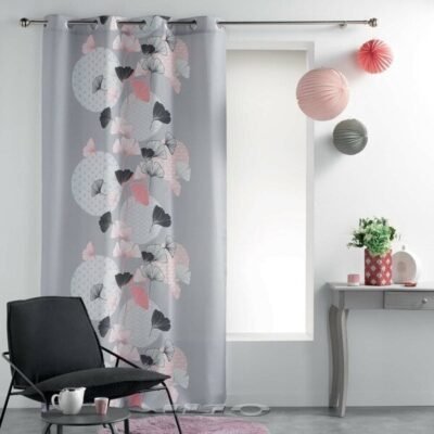 Verho Eden Blush, harmaa, 140 x 260 cm