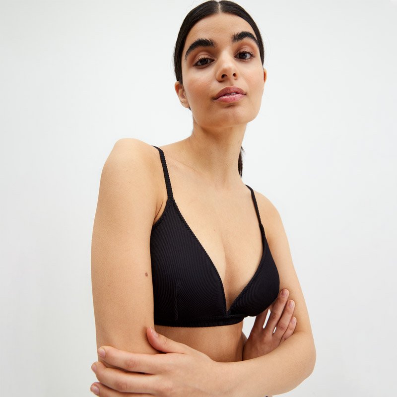 Bikiniyläosa Kierrätetty polyamidi - Black - XL