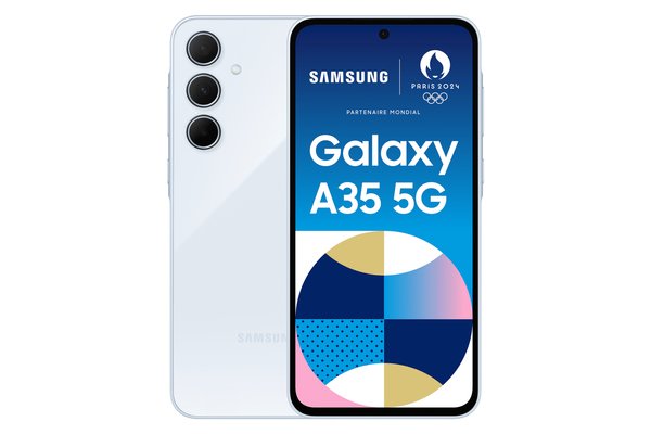 Samsung Galaxy A35 5G 256 Gt/8 Gt -Android-puhelin, Sininen