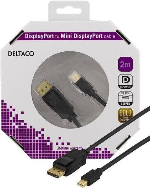 DELTACO DELTACO DisplayPort kabel - 2 m