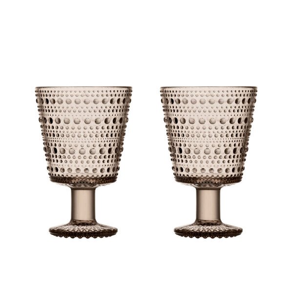 Iittala Kastehelmi juomalasi 26 cl 2 kpl pellava