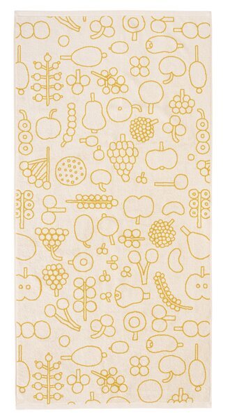 Iittala Oiva Toikka Collection Frutta pyyhe, 70x140 cm, keltainen