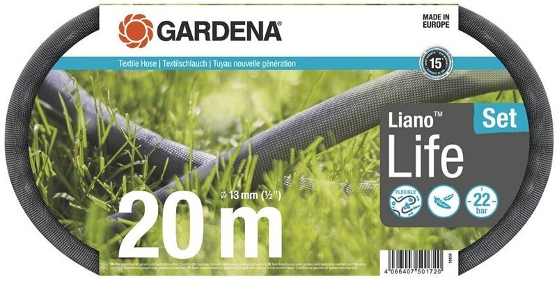 Tekstiililetkusarja Gardena Liano™ Life 18450-20, 20m