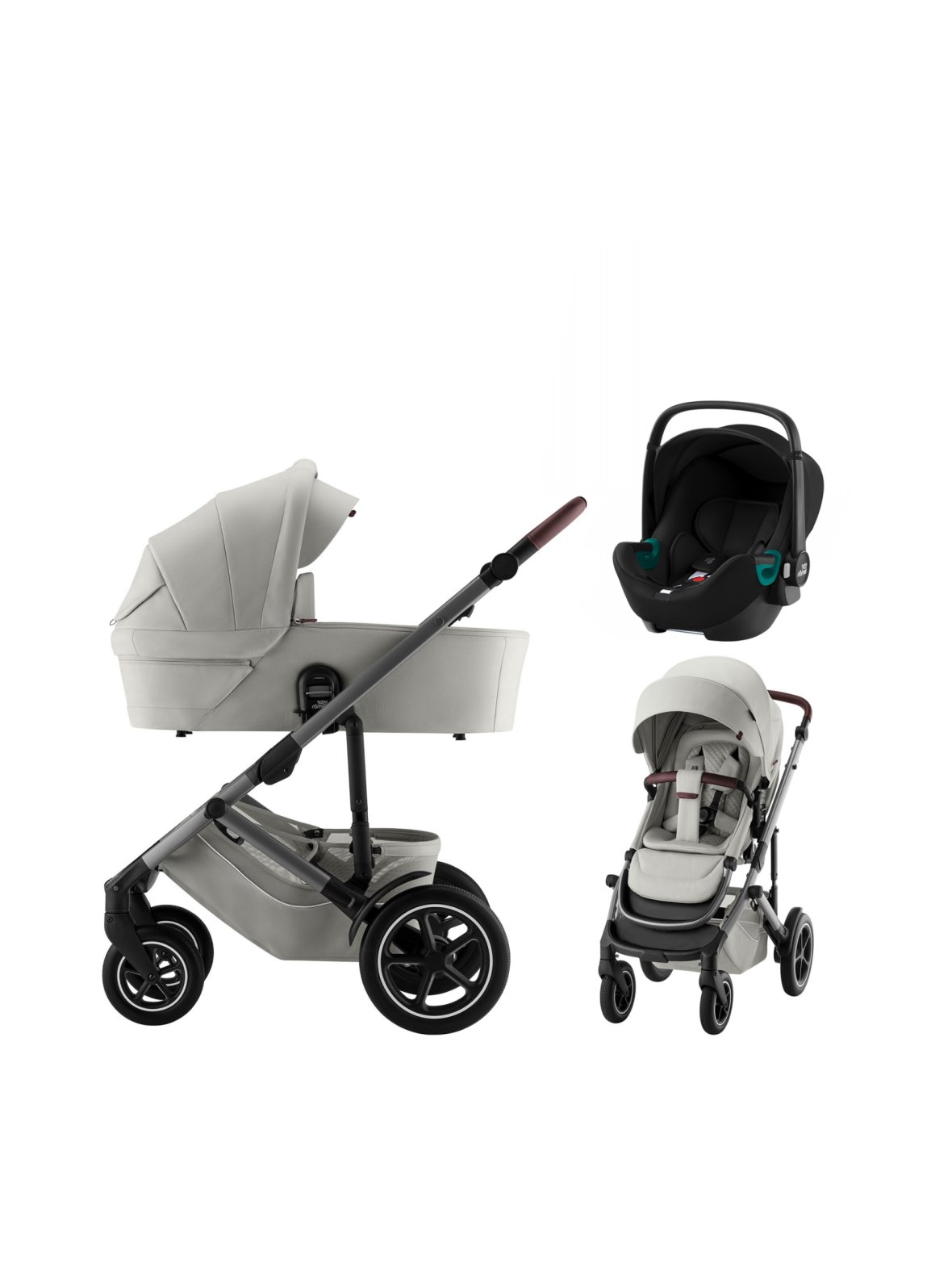 Britax smile 5z yhdistelmävaunut ja turvakaukalo (baby-safe3)