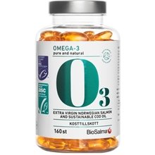 Miljömärkt Omega-3 pure and natural 160 kapselia