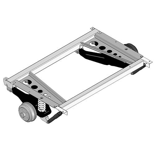 Westfalia-akseli 1200 kg E:1500 (4x100 kierrejousitus jarru BPW)