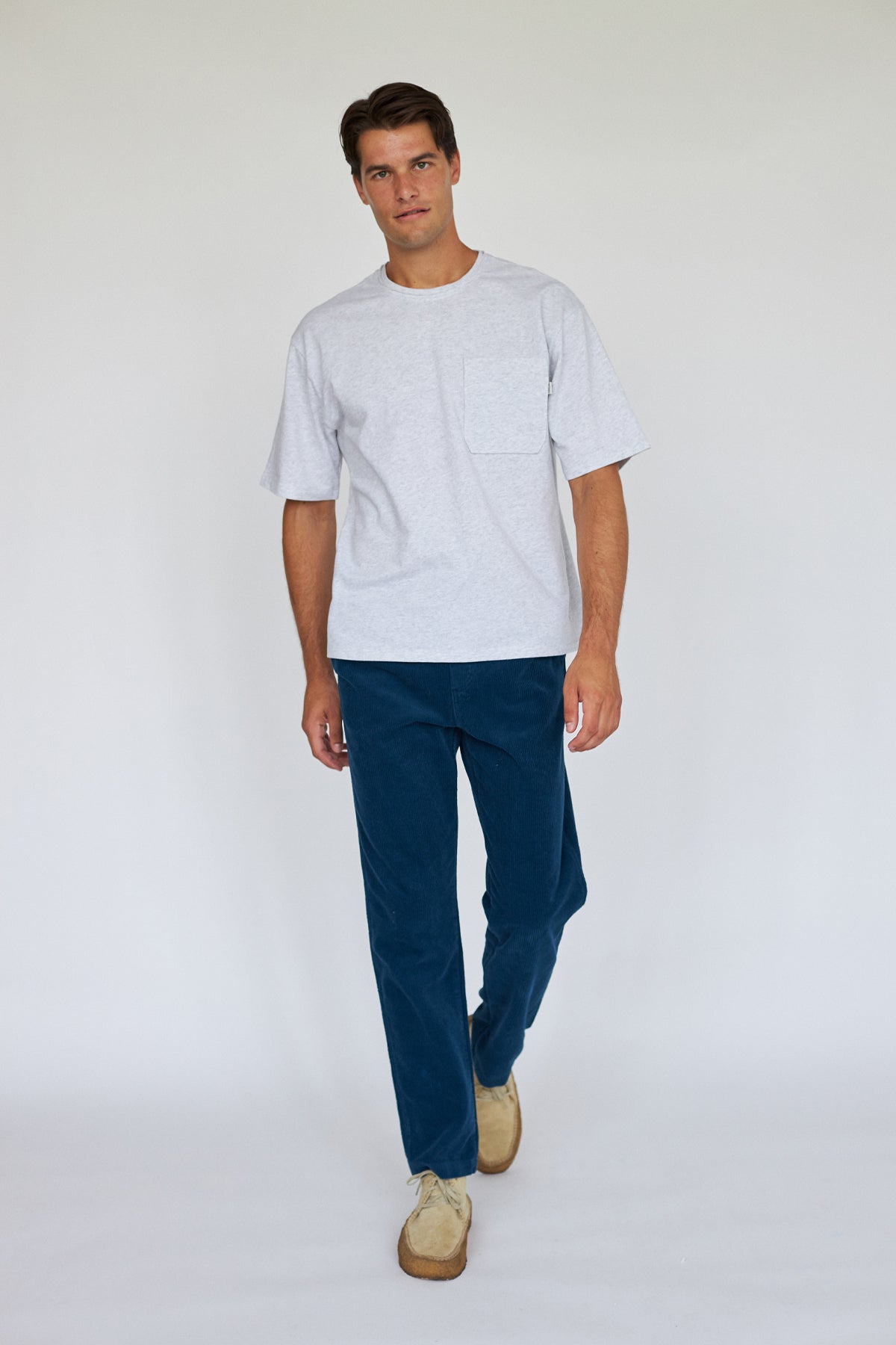 Erith Shirt Light Grey Melange