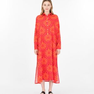 Bombay Printti Ylisuuri Tunikamekko Oranssi