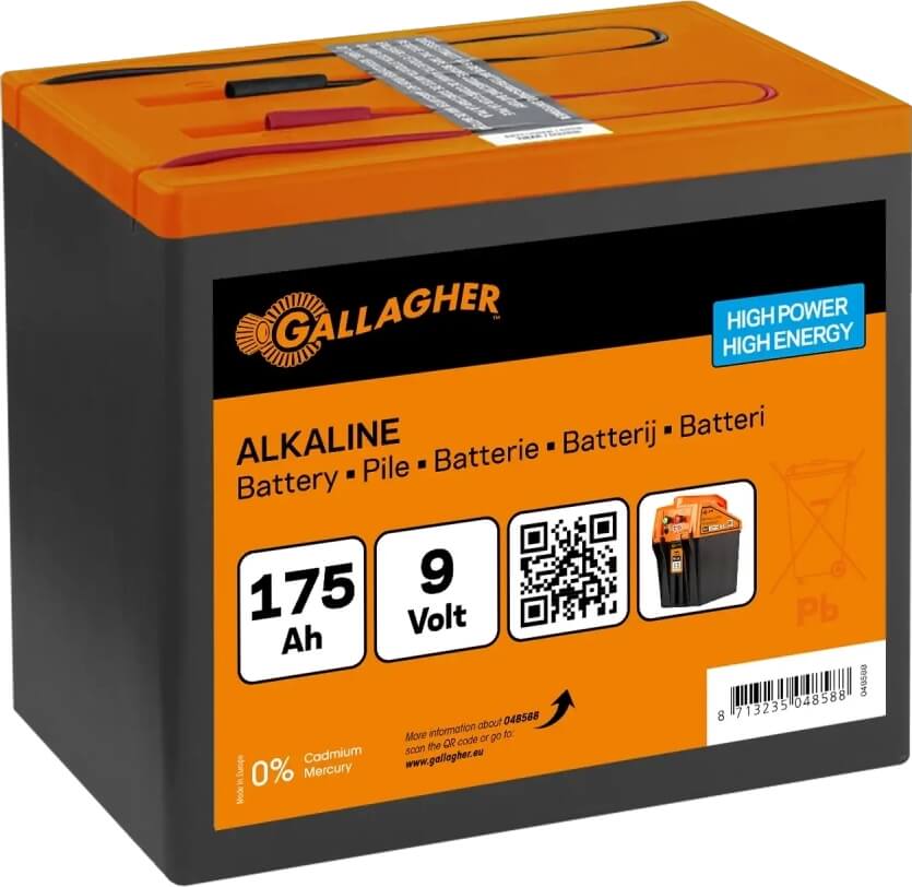 Alkaliparisto 175 Ah Powerpack 9 V, Gallagher
