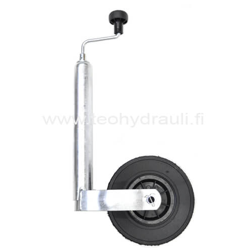 Nokkapyörä 150 kg muovivanne (WW 225x70 ø48 umpikumipyörä)