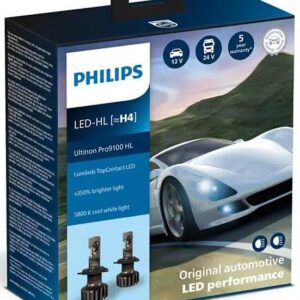 Led-polttimo, H4 Ultinon Pro9100, pari, Philips