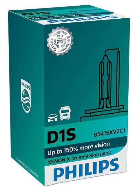Ajovalopolttimo Xenon X-tremeVision, D1S, Philips