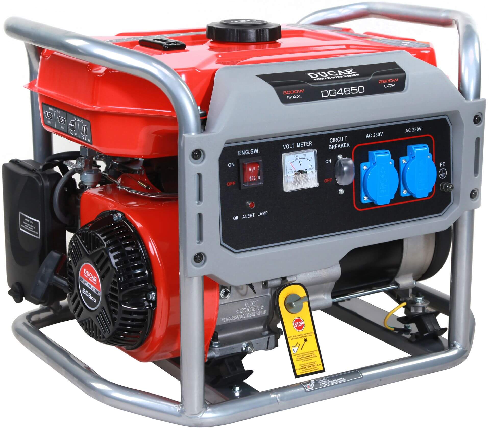 Aggregaatti DG4650 (2,8 kW), Ducar