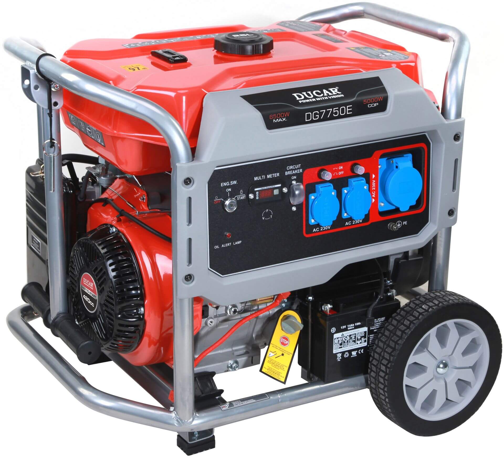 Aggregaatti DG7750 (5,0 kW), Ducar