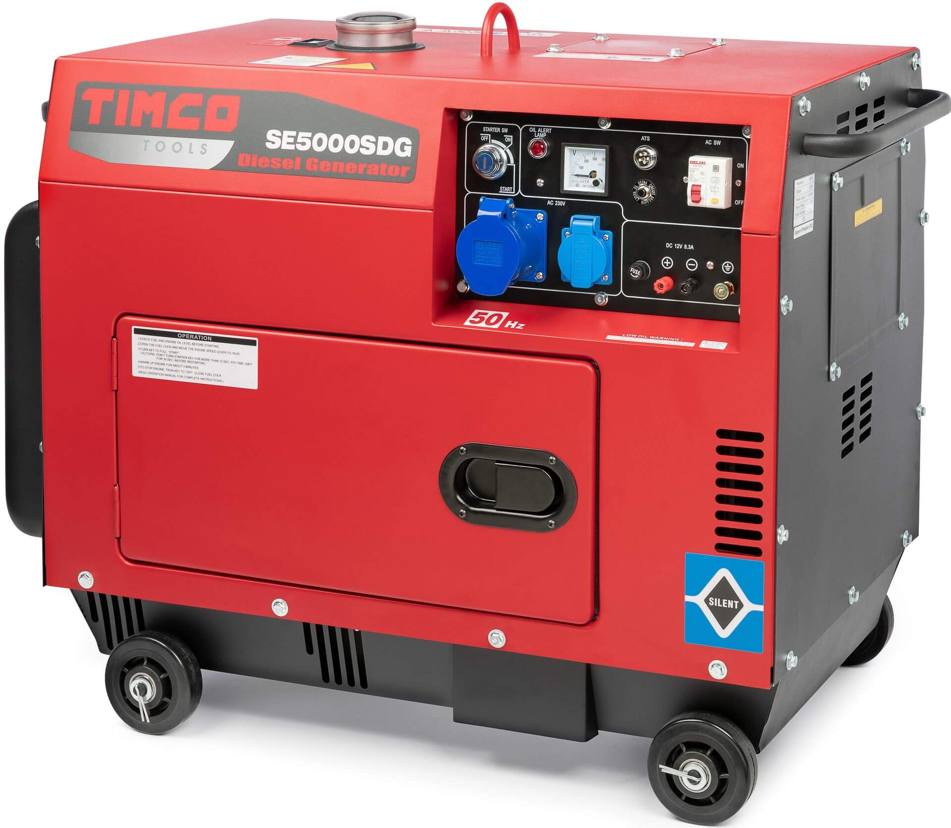 Aggregaatti SE5000SDG Silent (4,5 kW), Timco