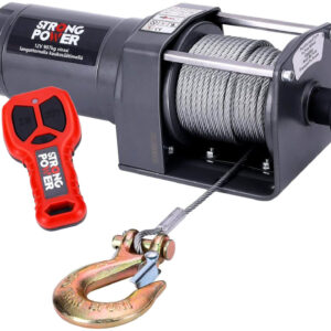 Sähkövinssi kaukosäätimellä 12 V / 907 kg, Strong Power