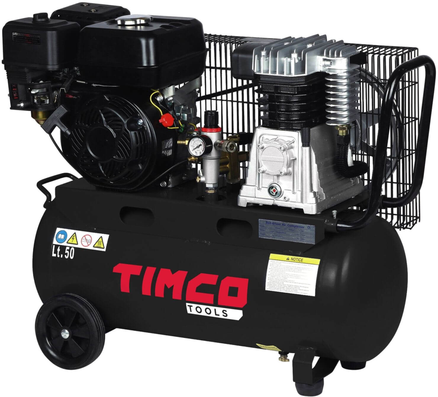 Polttomoottorikäyttöinen kompressori 5,5 hp (50 l), Timco