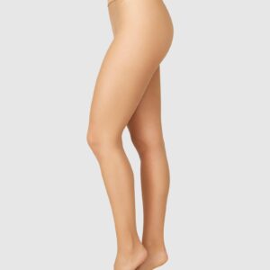 Beata Saumattomat Sukkahousut Tumma Beige