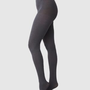 Hedda Chevron Tights Grey