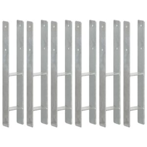 Aita-ankkurit 6 kpl hopea 9x6x60 cm galvanoitu teräs -