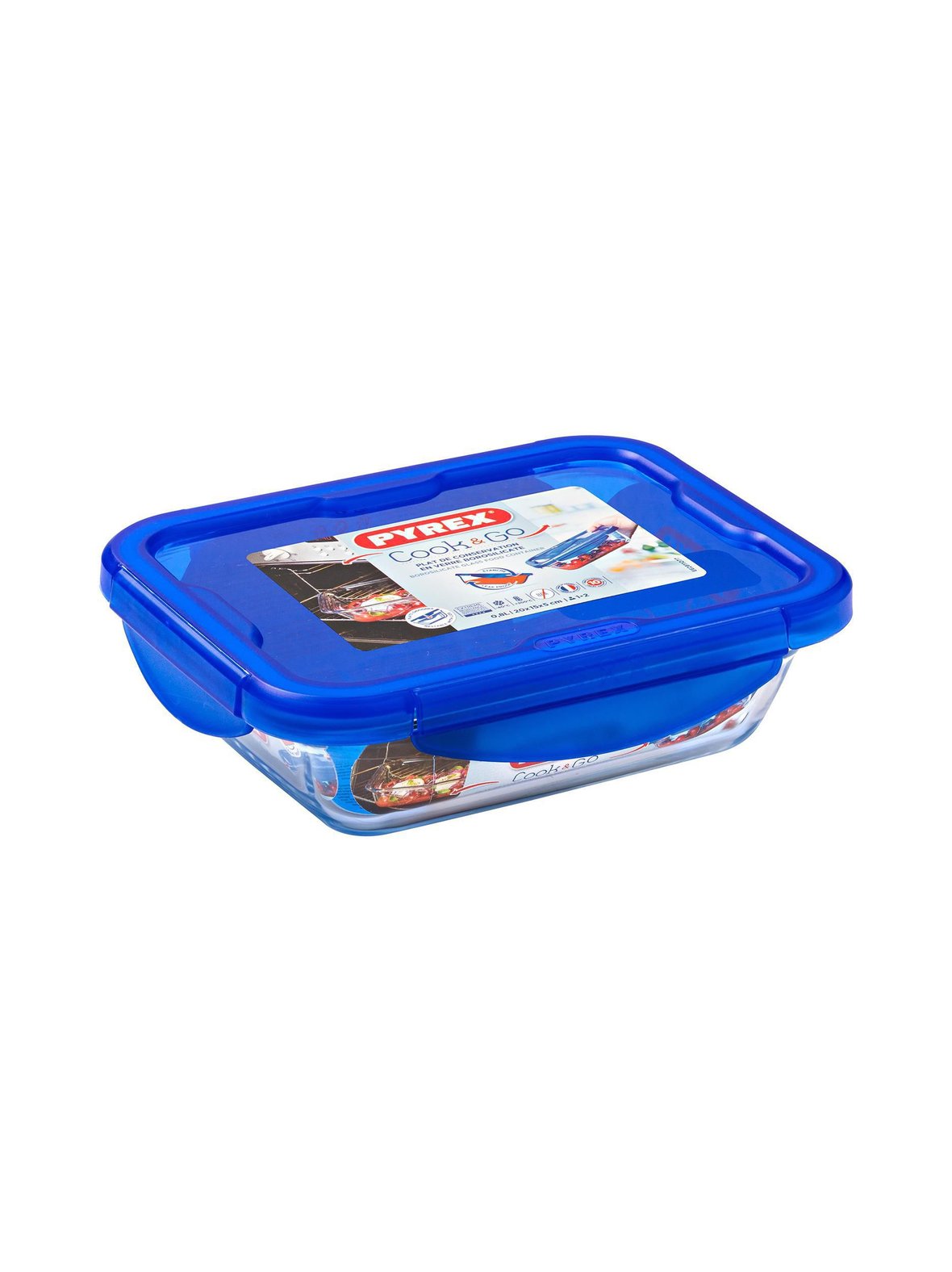 Cook & go -kannellinen säilytysrasia 0,8 l