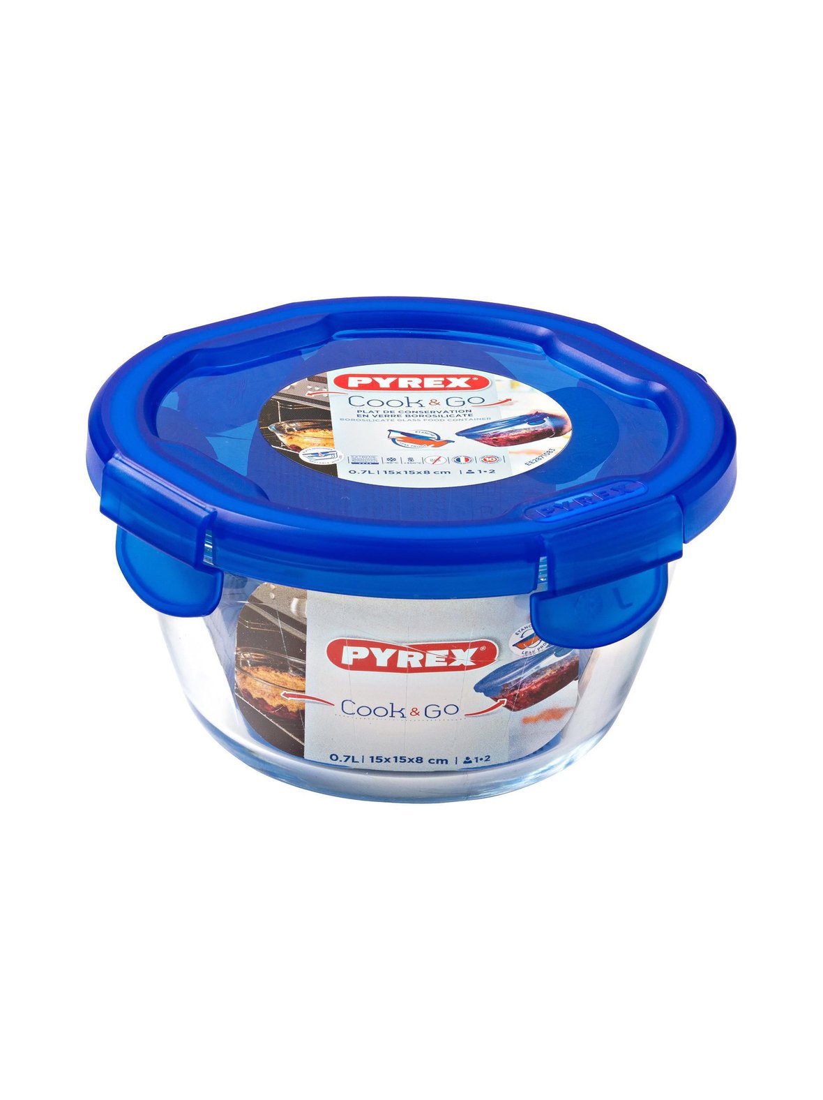 Cook & go -kannellinen säilytysrasia 0,7 l
