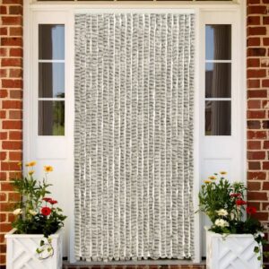 Hyönteisverho vaalean- ja tummanharmaa 90x220 cm Chenille - Harmaa