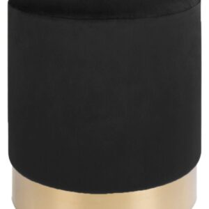 House Nordic Gamby Pouf rahi, musta sametti