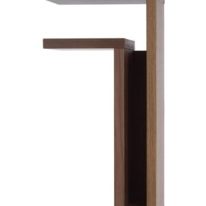 F-shelf walnut left -yöpöytä