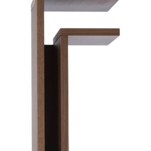 F-shelf walnut right -yöpöytä
