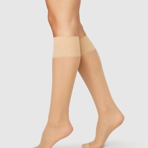 Elin Premium Polvisukat 2-Pack Beige