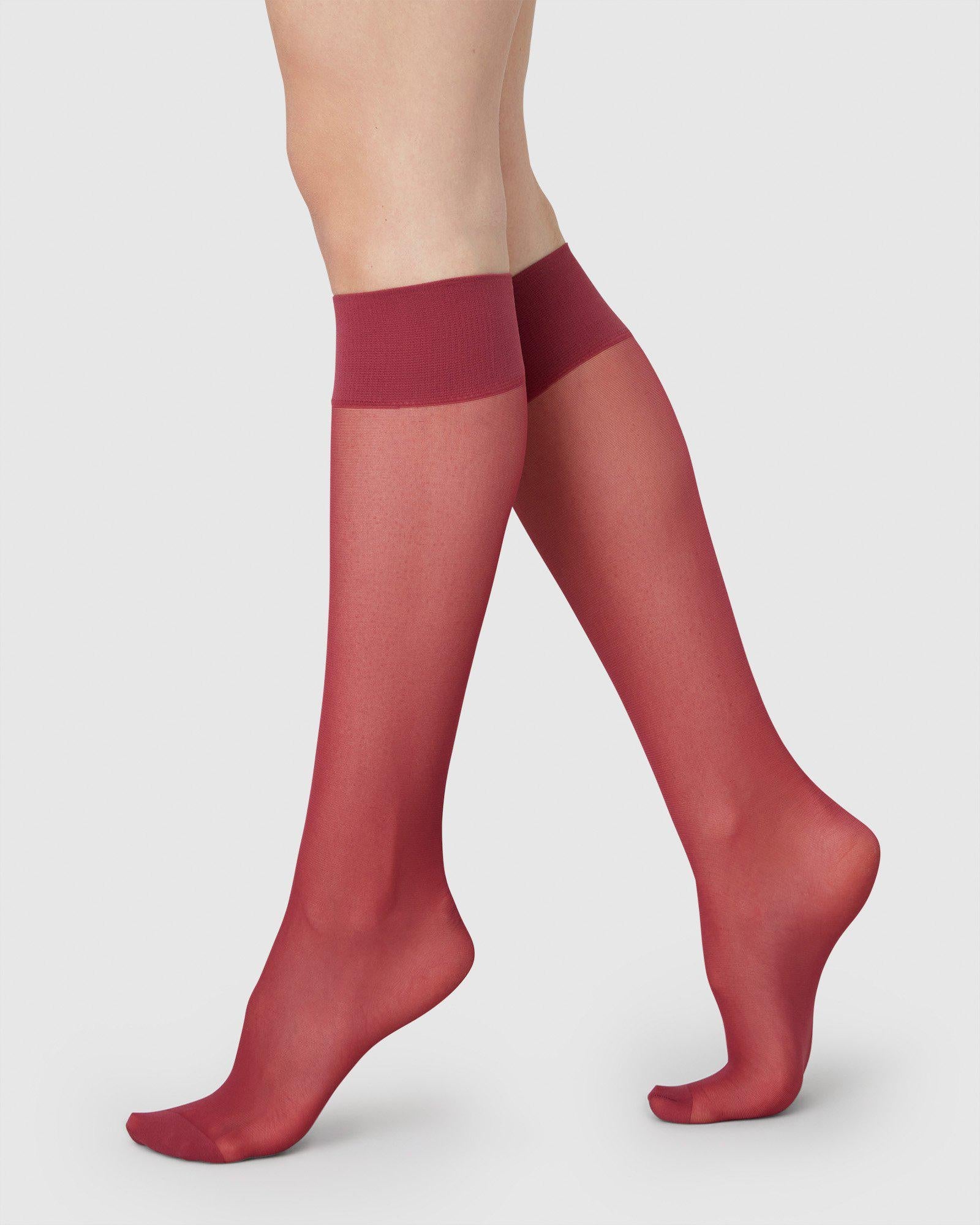 Elin Premium Knee-High Socks Red