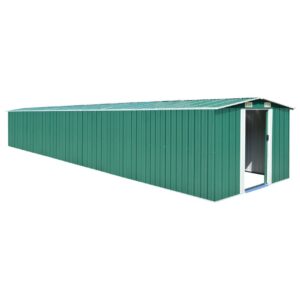 Puutarhavaja vihreä 257x779x181 cm galvanoitu teräs -