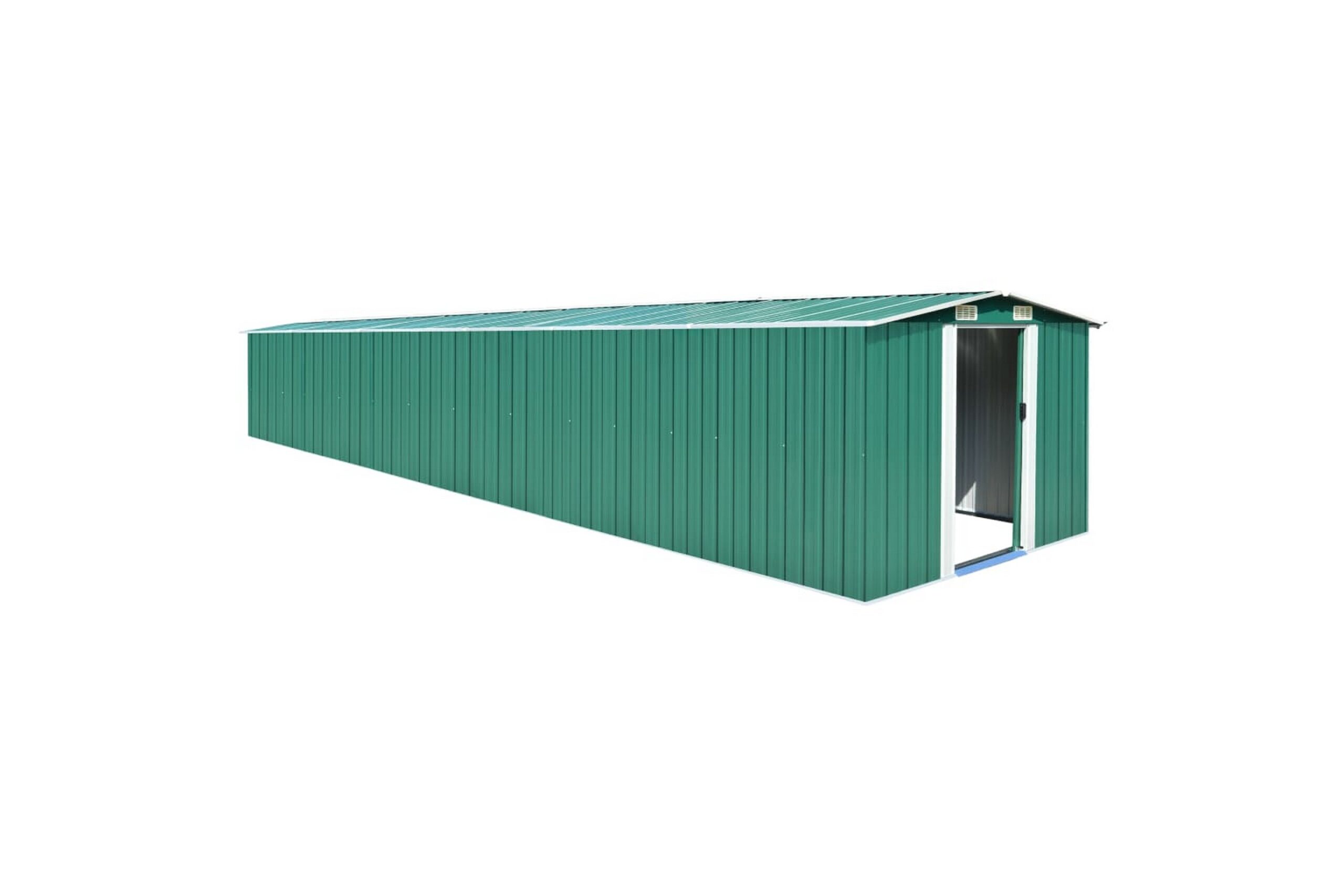 Puutarhavaja vihreä 257x779x181 cm galvanoitu teräs -