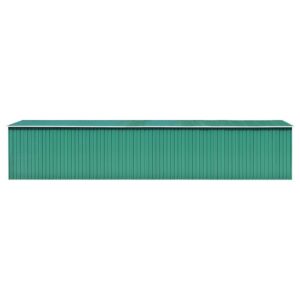 Puutarhavaja vihreä 257x990x181 cm galvanoitu teräs -