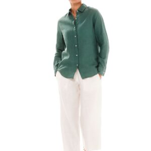 Cropped Linen Pants