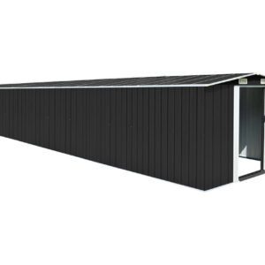 Puutarhavaja antrasiitti 257x779x181 cm galvanoitu teräs -