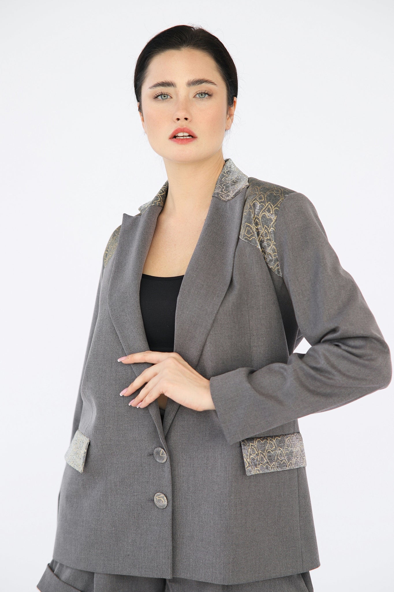 Hampton Blazer Grey