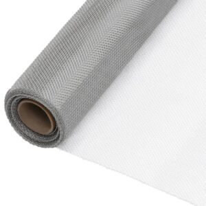Verkkosuoja ruostumaton teräs 112x500 cm hopea -