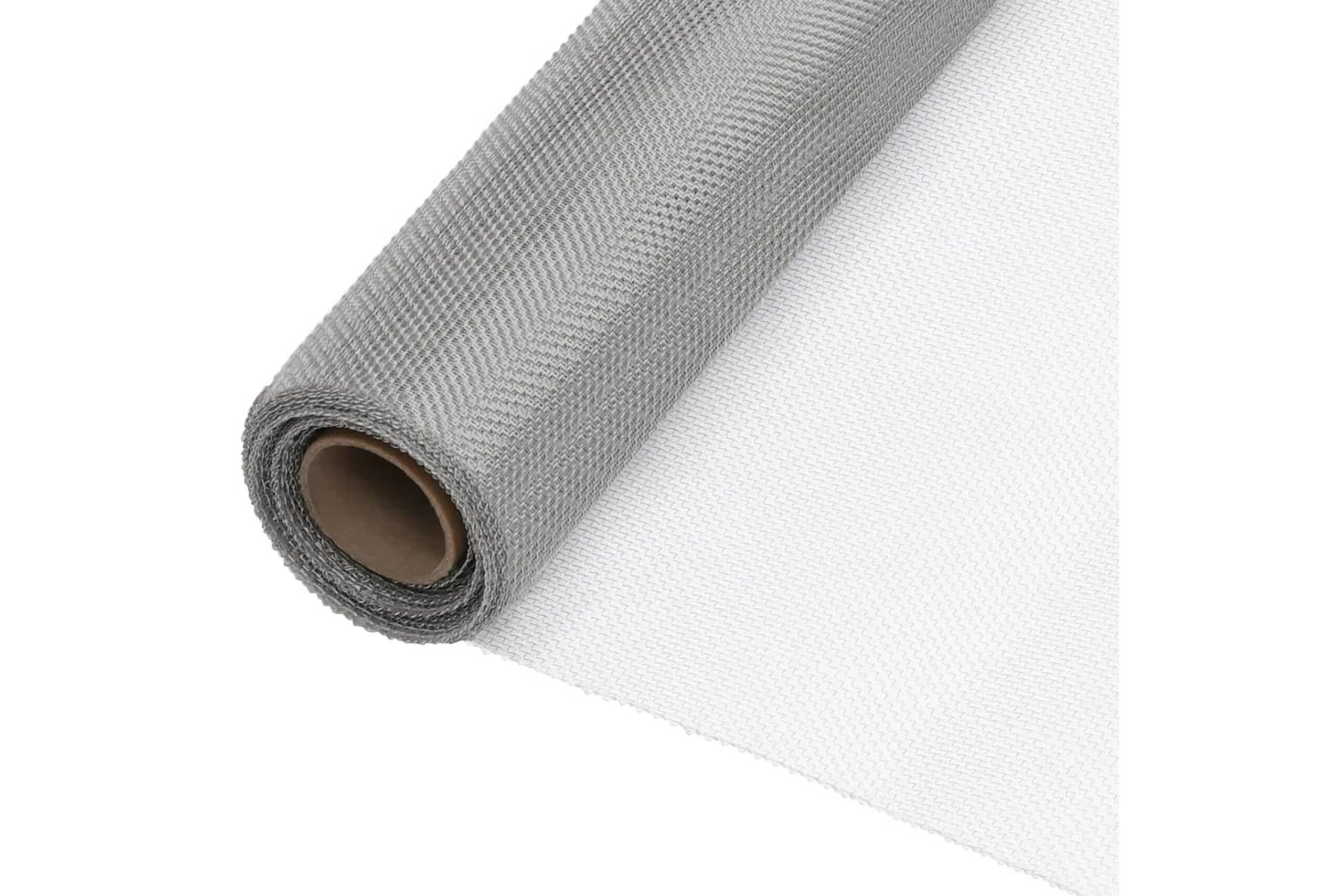 Verkkosuoja ruostumaton teräs 112x500 cm hopea -