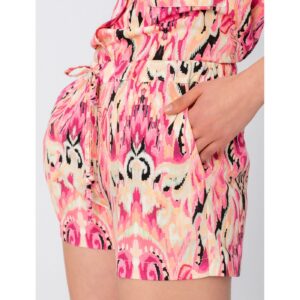 Bahar Print Shorts Pink