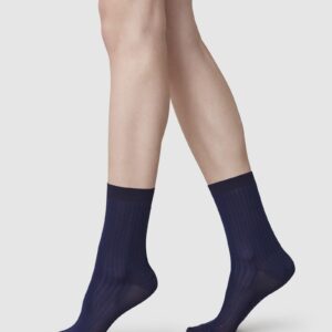 Alexa Silk Touch Socks Navy