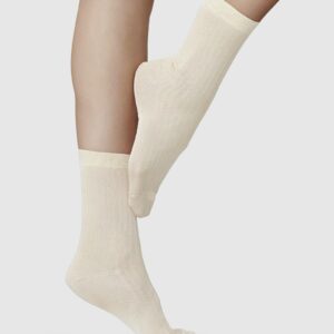 Alexa Silk Touch Socks Cream